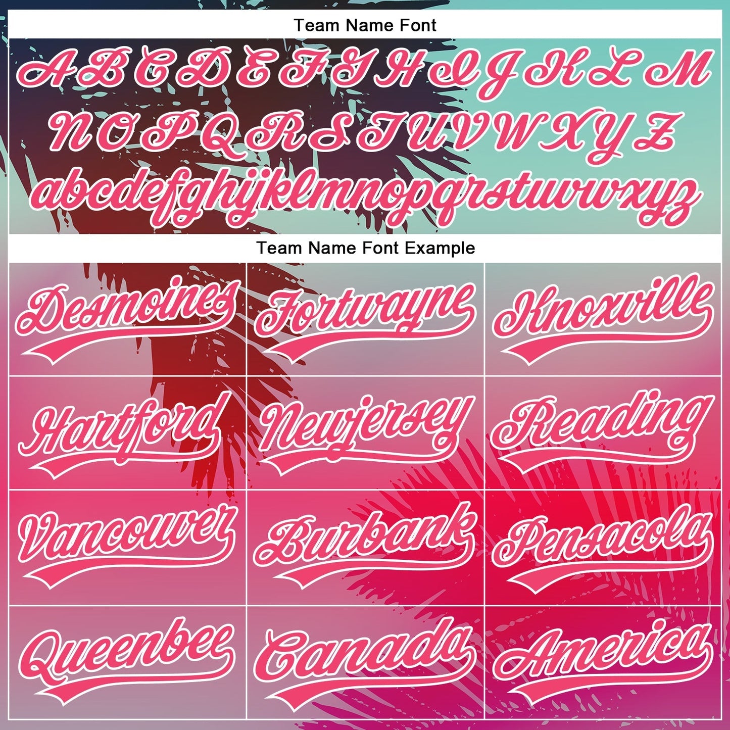 Custom Aqua Neon Pink-White 3D Pattern Design Hawaii Palm Leaves Authentic Baseball Jersey baseball jersey product view 4