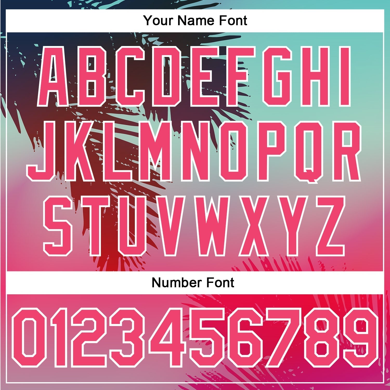 Custom Aqua Neon Pink-White 3D Pattern Design Hawaii Palm Leaves Authentic Baseball Jersey baseball jersey product view 5