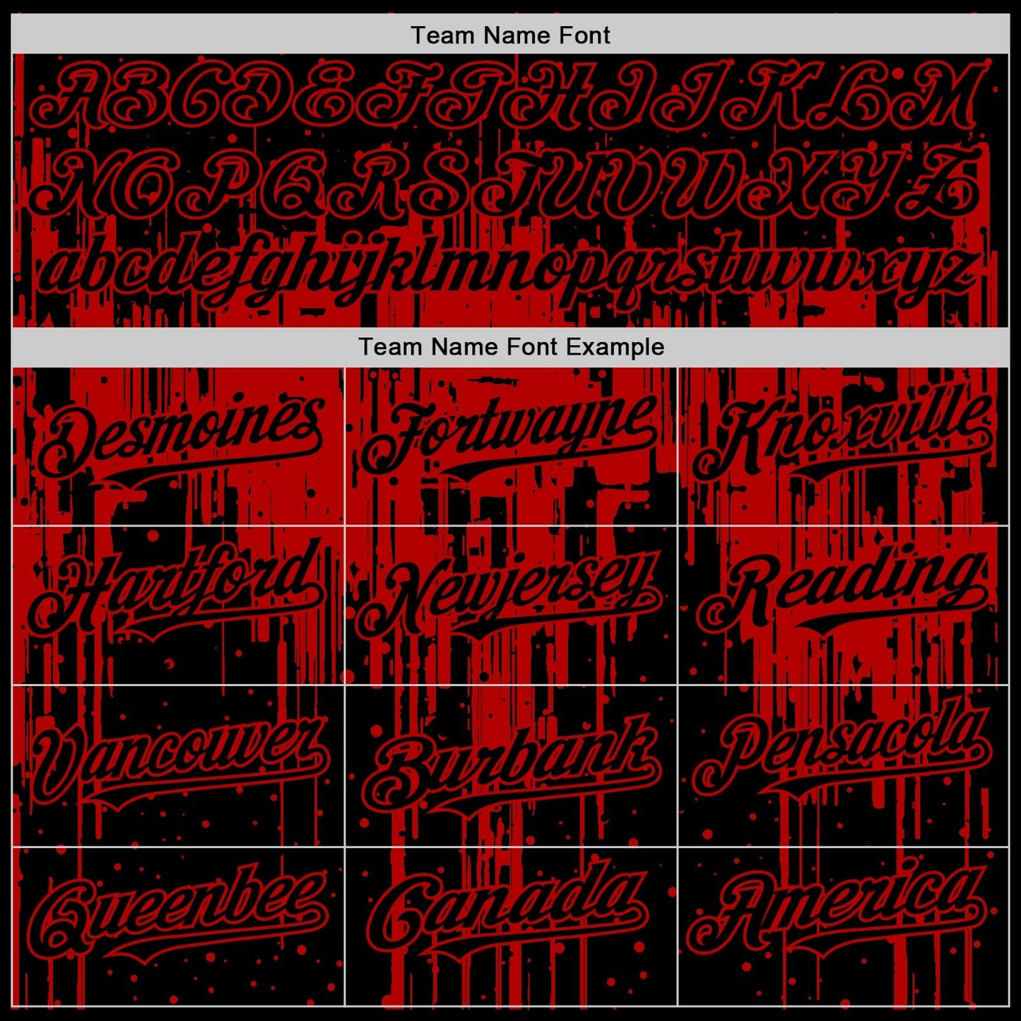 Custom Black Red 3D Pattern Design Dripping Splatter Art Authentic Baseball Jersey baseball jersey product view 4