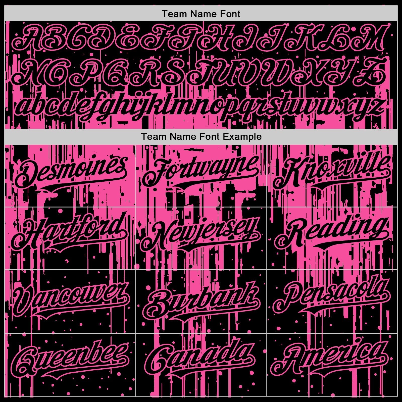 Custom Black Pink 3D Pattern Design Dripping Splatter Art Authentic Baseball Jersey baseball jersey product view 4