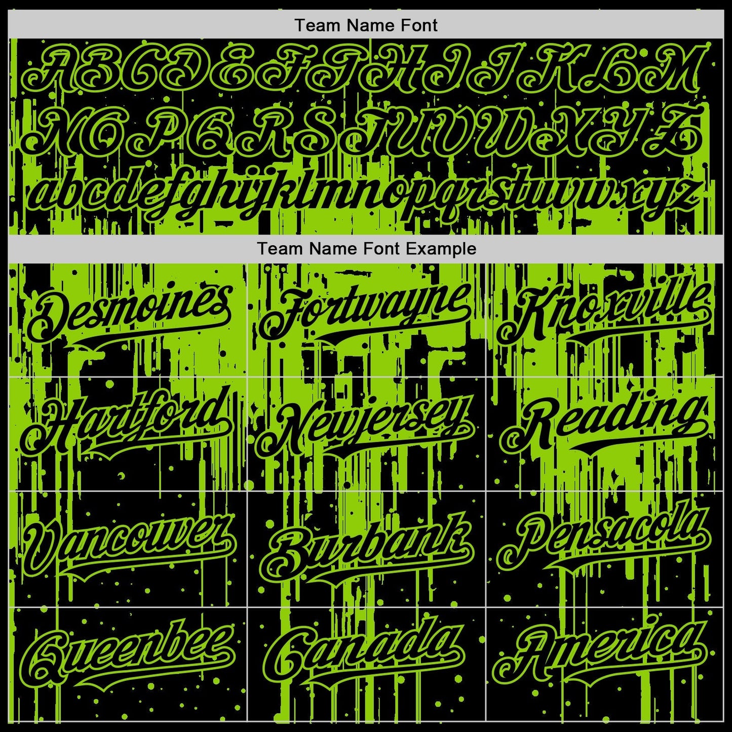 Custom Black Neon Green 3D Pattern Design Dripping Splatter Art Authentic Baseball Jersey baseball jersey product view 4