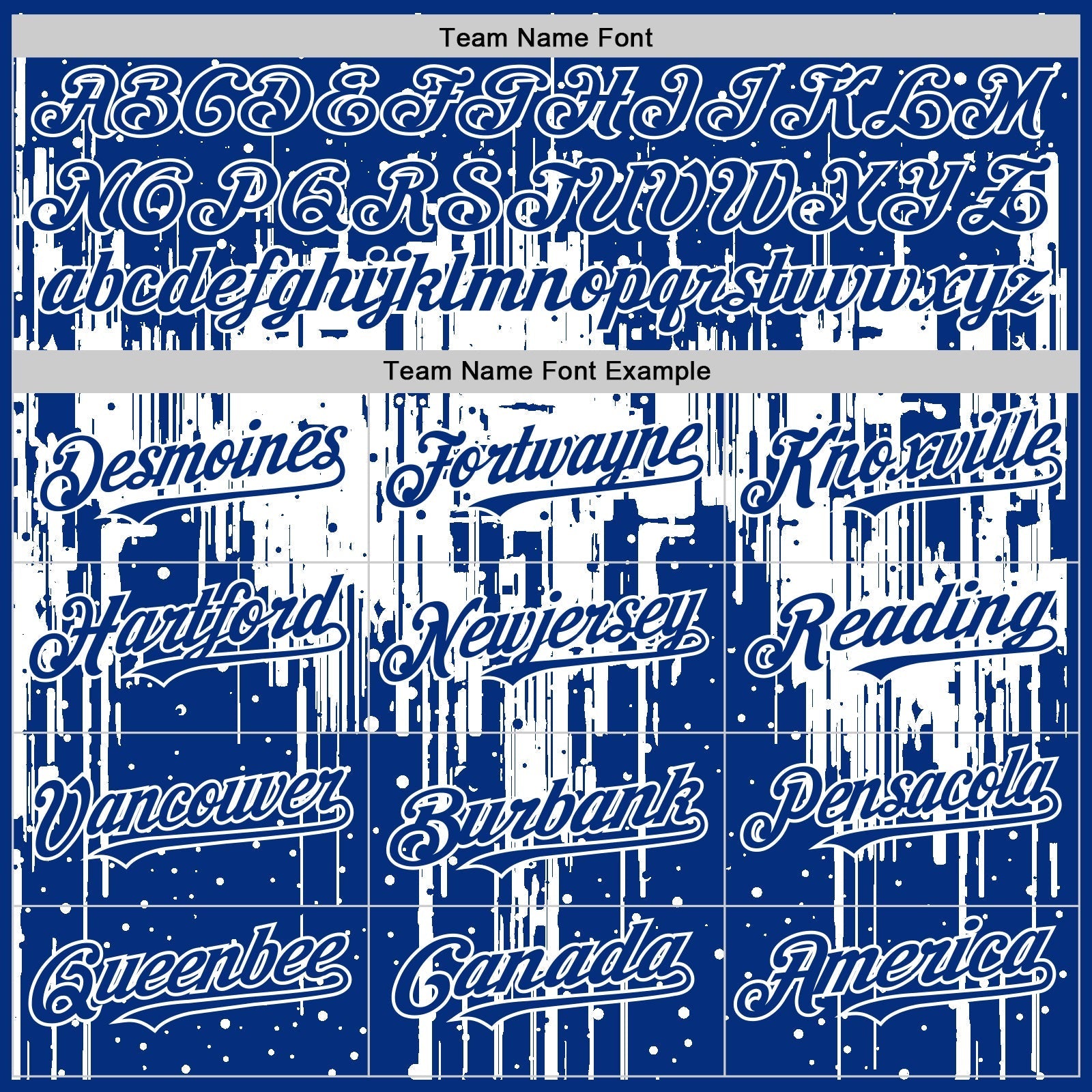 Custom Royal White 3D Pattern Design Dripping Splatter Art Authentic Baseball Jersey baseball jersey product view 4
