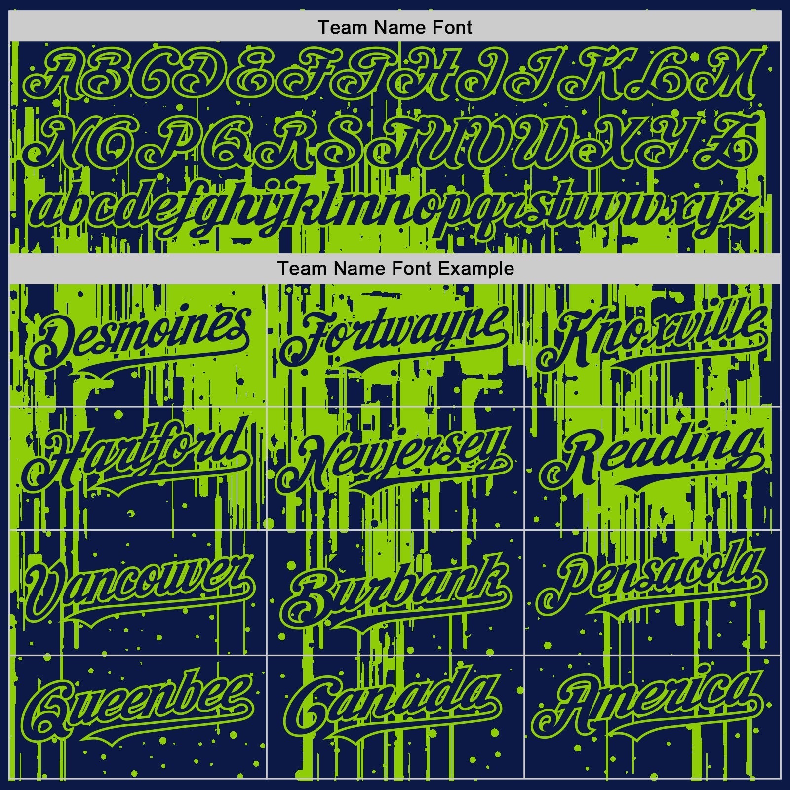 Custom Navy Neon Green 3D Pattern Design Dripping Splatter Art Authentic Baseball Jersey baseball jersey product view 4