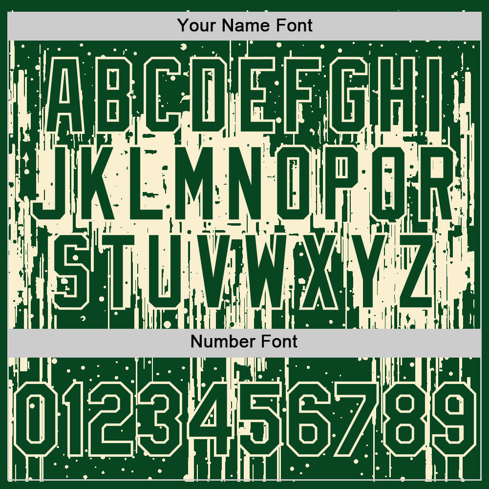 Custom Green Cream 3D Pattern Design Dripping Splatter Art Authentic Baseball Jersey baseball jersey product view 5