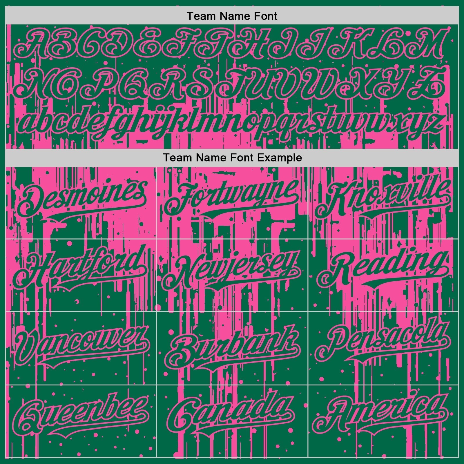 Custom Kelly Green Pink 3D Pattern Design Dripping Splatter Art Authentic Baseball Jersey baseball jersey product view 4