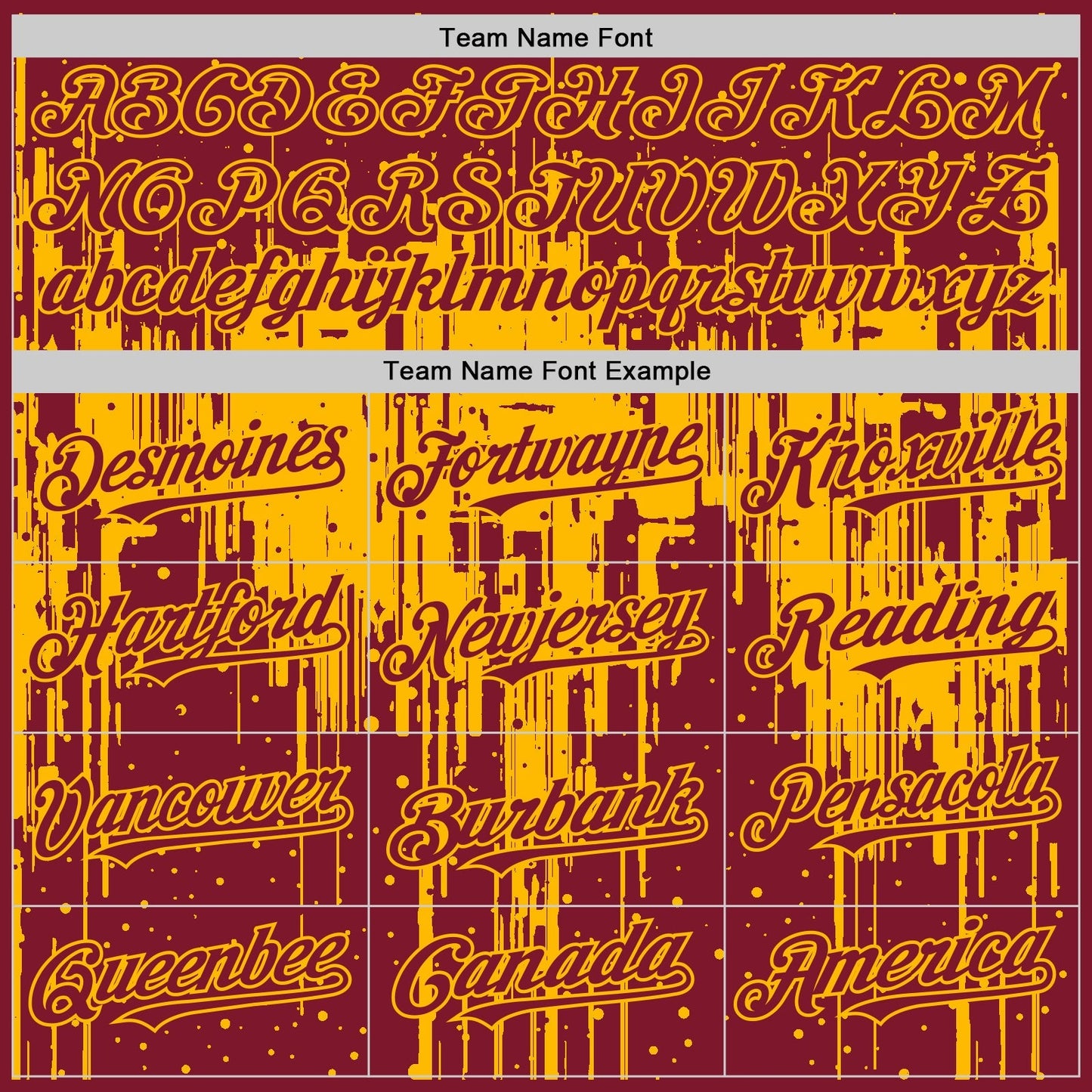 Custom Crimson Gold 3D Pattern Design Dripping Splatter Art Authentic Baseball Jersey baseball jersey product view 4