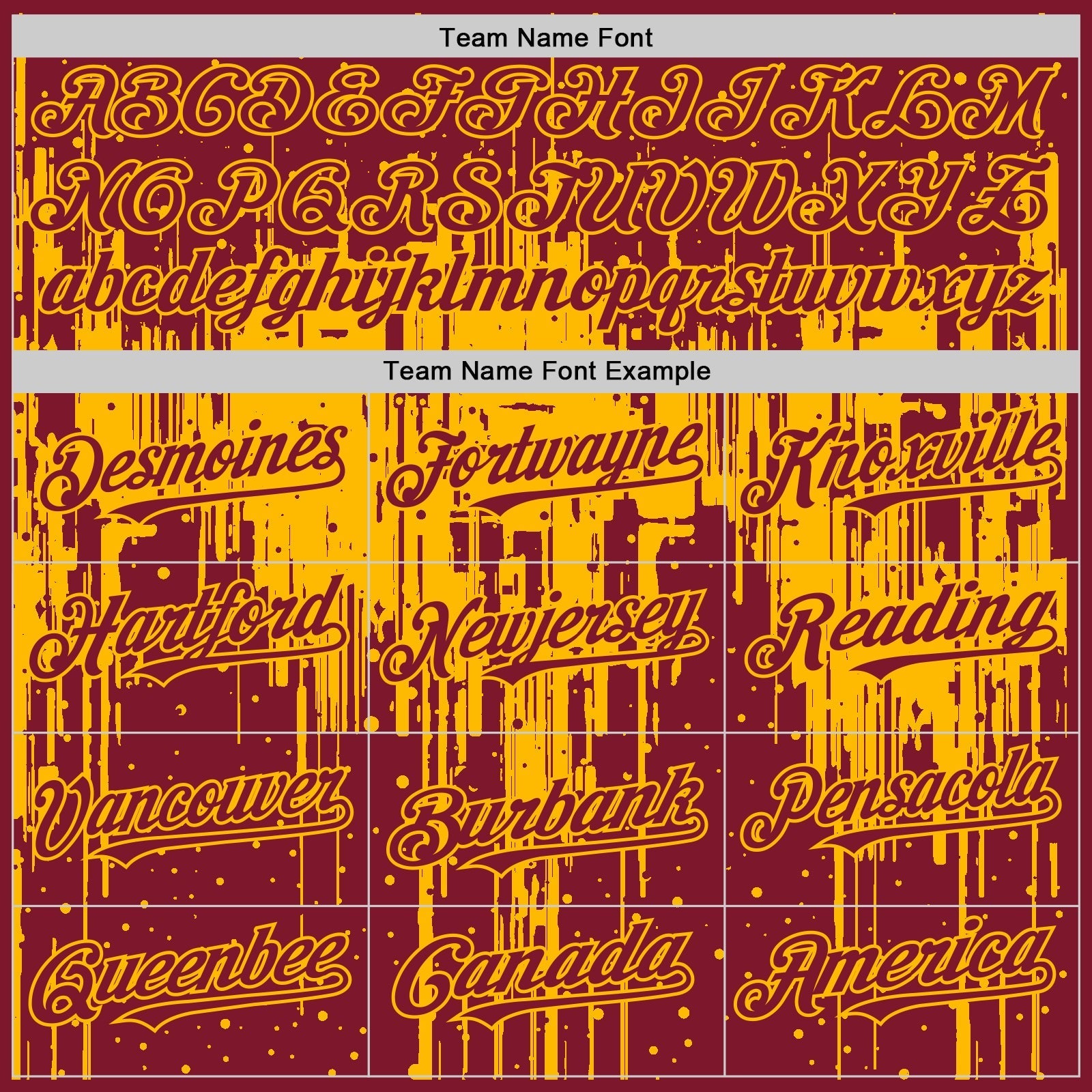 Custom Crimson Gold 3D Pattern Design Dripping Splatter Art Authentic Baseball Jersey baseball jersey product view 4