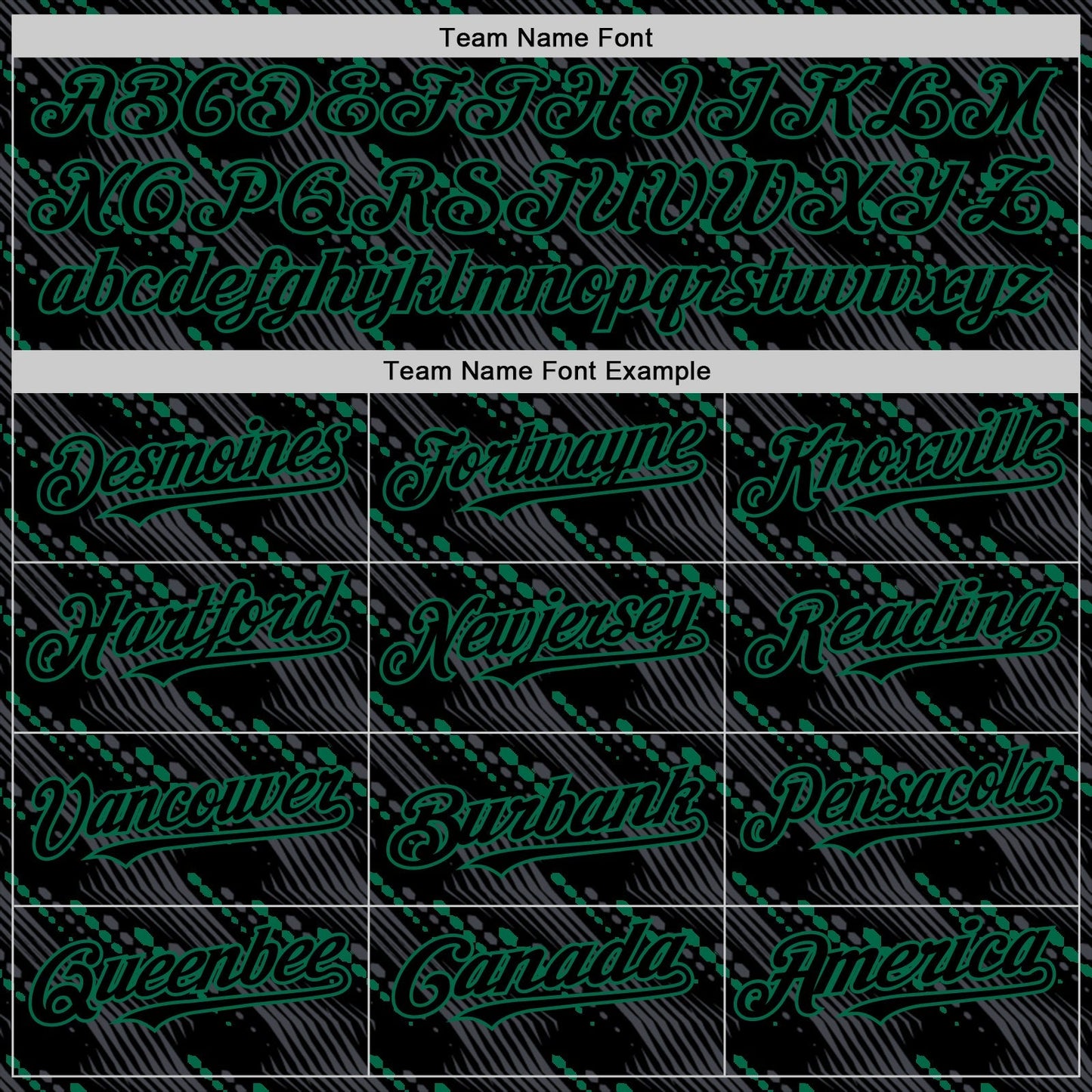 Custom Black Kelly Green 3D Pattern Design Slant Lines Authentic Baseball Jersey baseball jersey product view 4