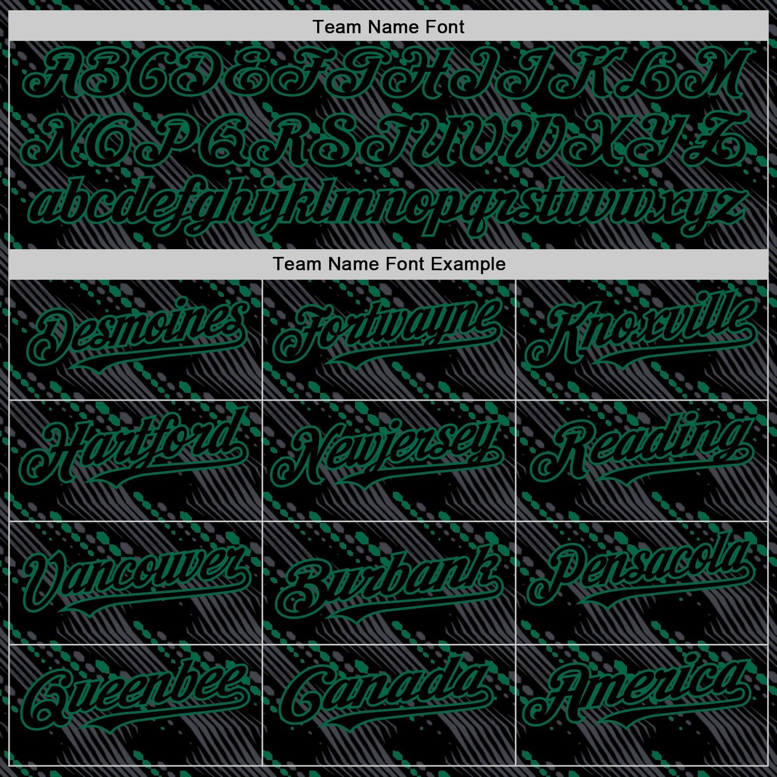 Custom Black Kelly Green 3D Pattern Design Slant Lines Authentic Baseball Jersey baseball jersey product view 4