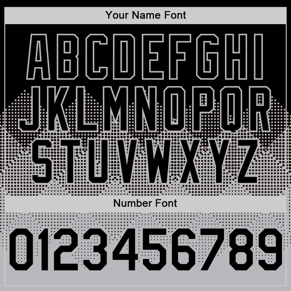 Custom Black Gray 3D Pattern Design Gradient Square Shapes Authentic Baseball Jersey baseball jersey product view 5