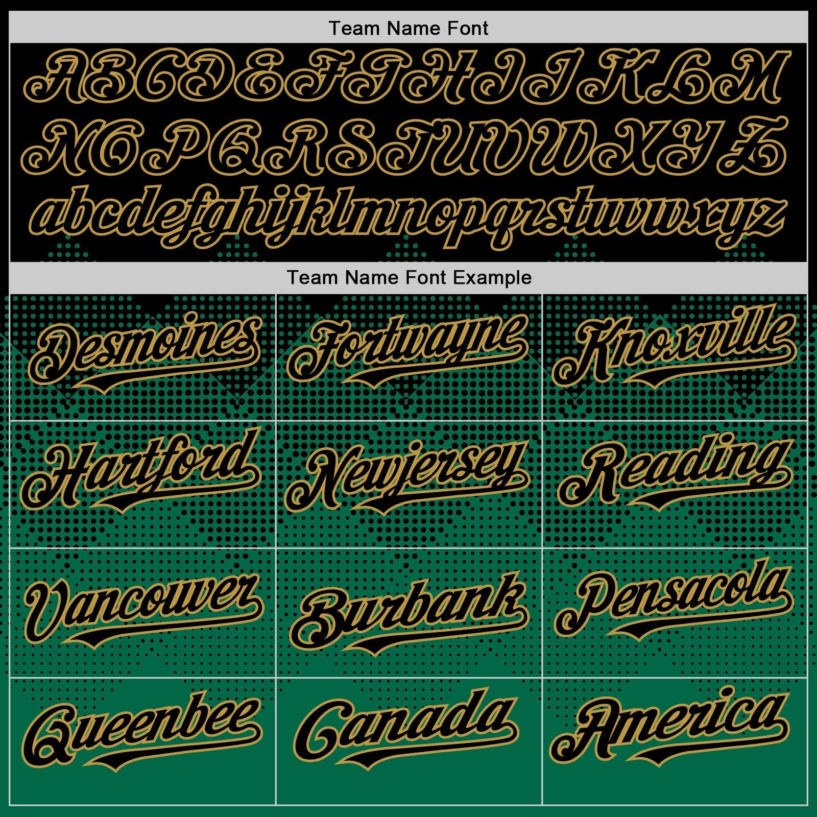 Custom Black Kelly Green-Old Gold 3D Pattern Design Gradient Square Shapes Authentic Baseball Jersey baseball jersey product view 4