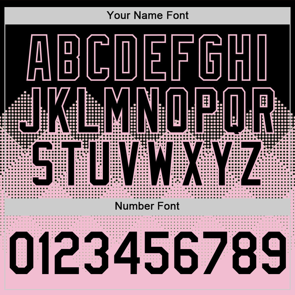 Custom Black Light Pink 3D Pattern Design Gradient Square Shapes Authentic Baseball Jersey baseball jersey product view 5