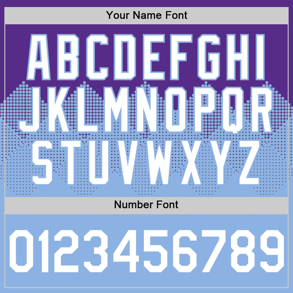 Custom Purple White-Light Blue 3D Pattern Design Gradient Square Shapes Authentic Baseball Jersey baseball jersey product view 5