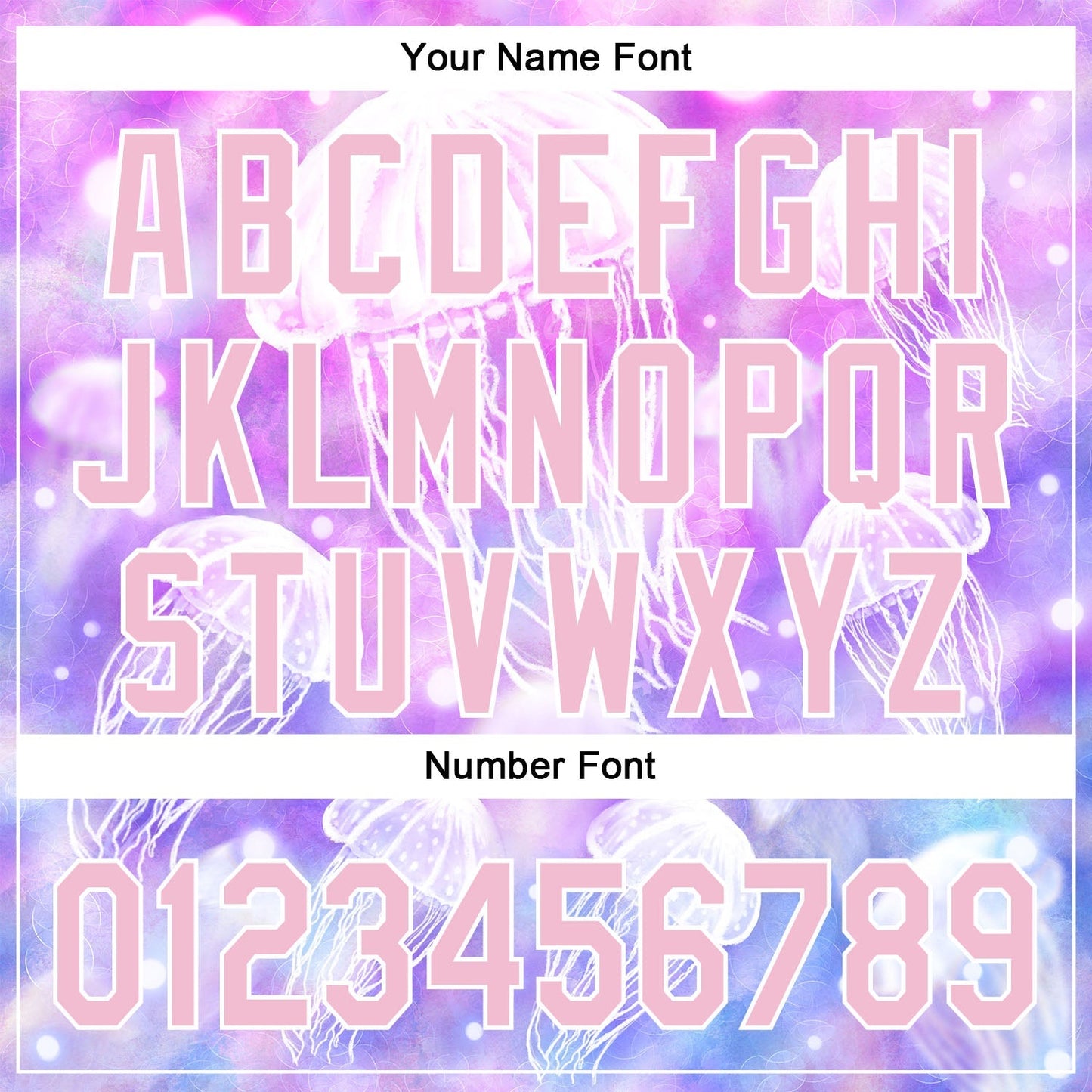 Custom Purple Light Pink-White 3D Pattern Design Jellyfish Authentic Baseball Jersey baseball jersey product view 5