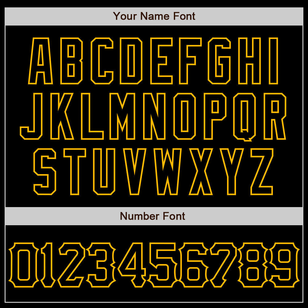 Custom Black Gold 3D Pattern Design Abstract Splatter Grunge Art Authentic Baseball Jersey baseball jersey product view 5