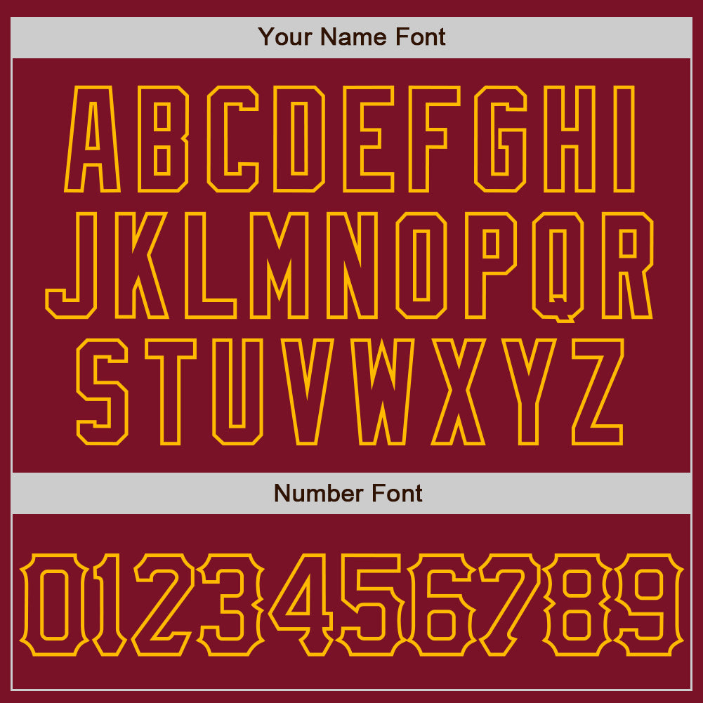 Custom Crimson Gold 3D Pattern Design Abstract Splatter Grunge Art Authentic Baseball Jersey baseball jersey product view 5