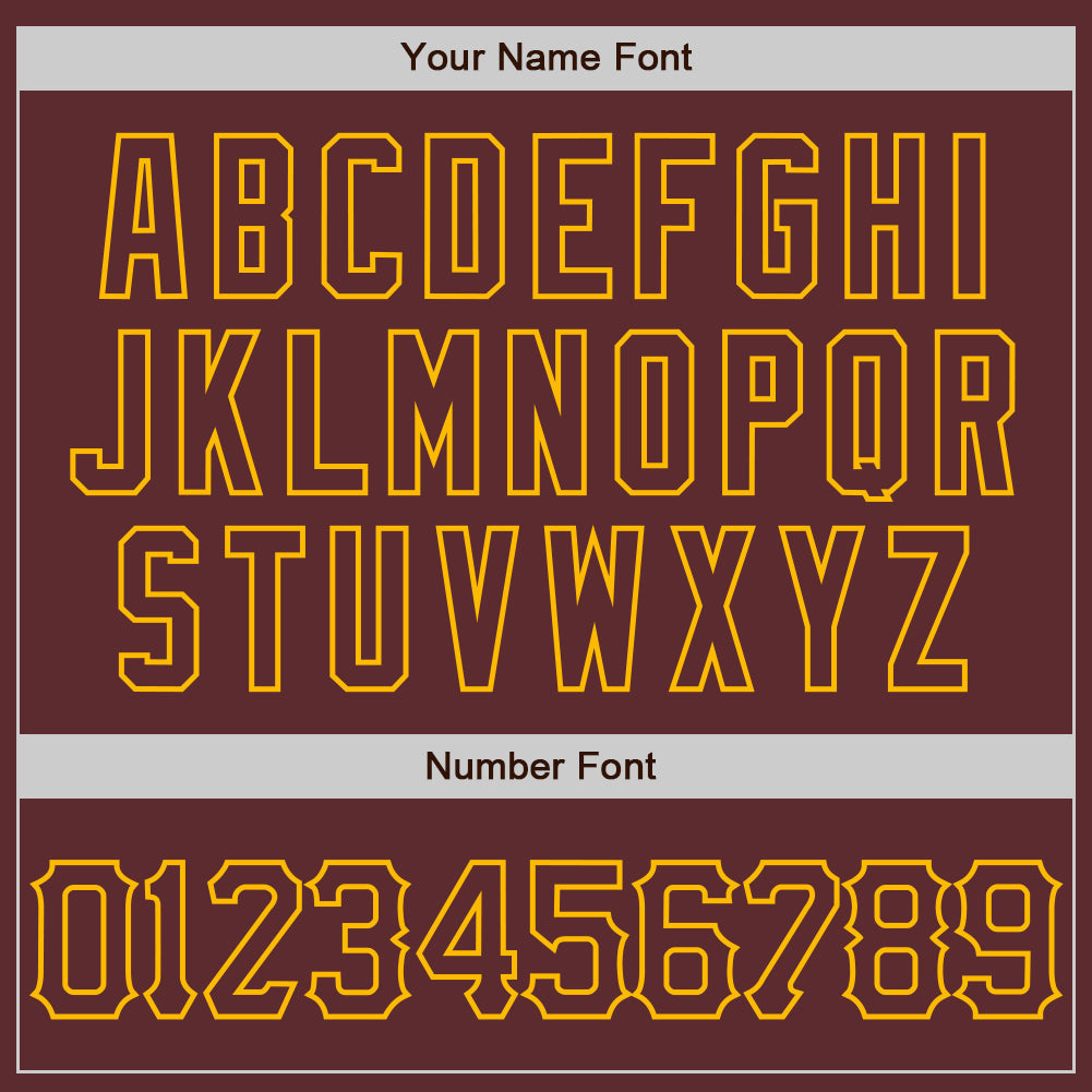 Custom Burgundy Gold 3D Pattern Design Abstract Splatter Grunge Art Authentic Baseball Jersey baseball jersey product view 5