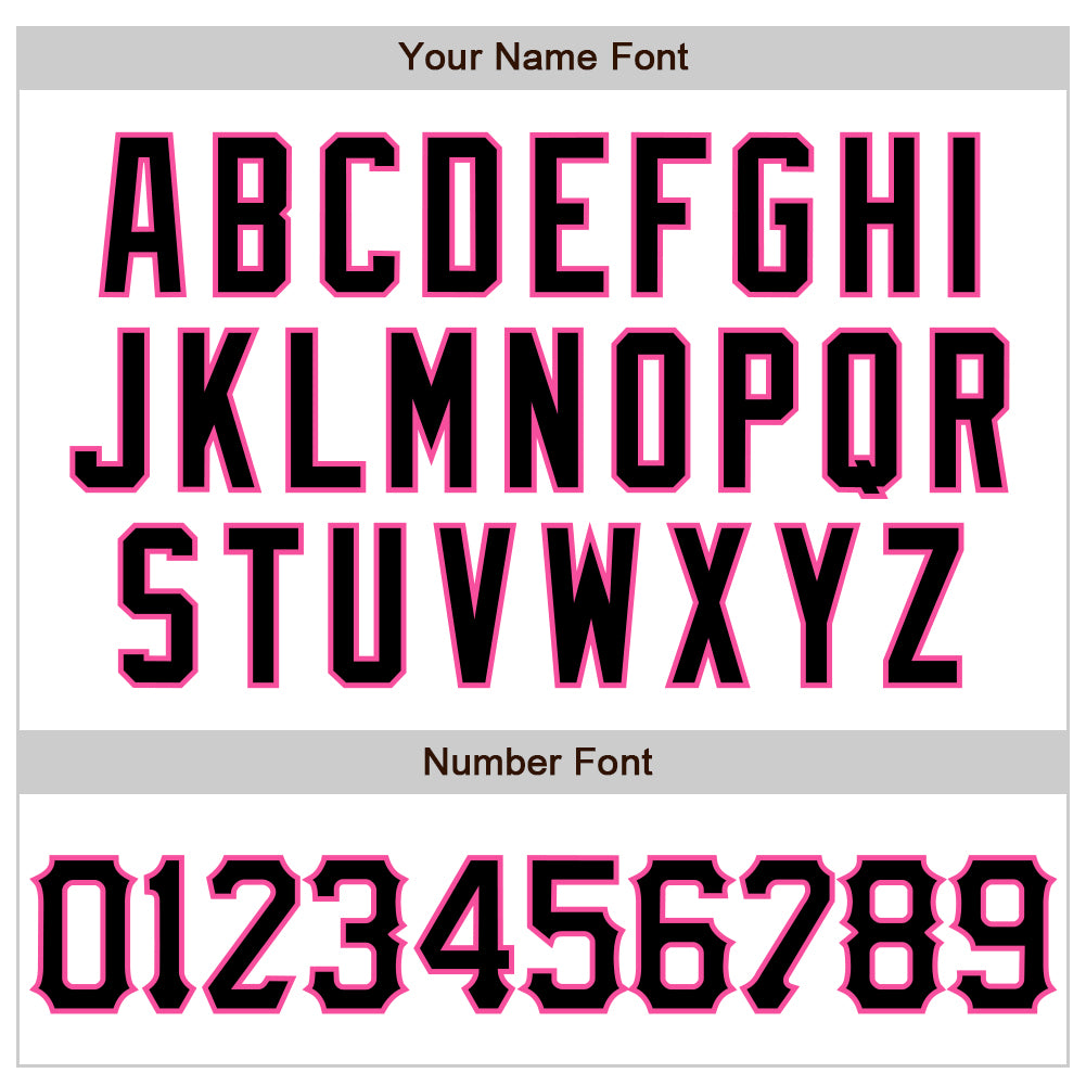 Custom White Black-Pink 3D Pattern Design Abstract Sharp Shape Authentic Baseball Jersey baseball jersey product view 5