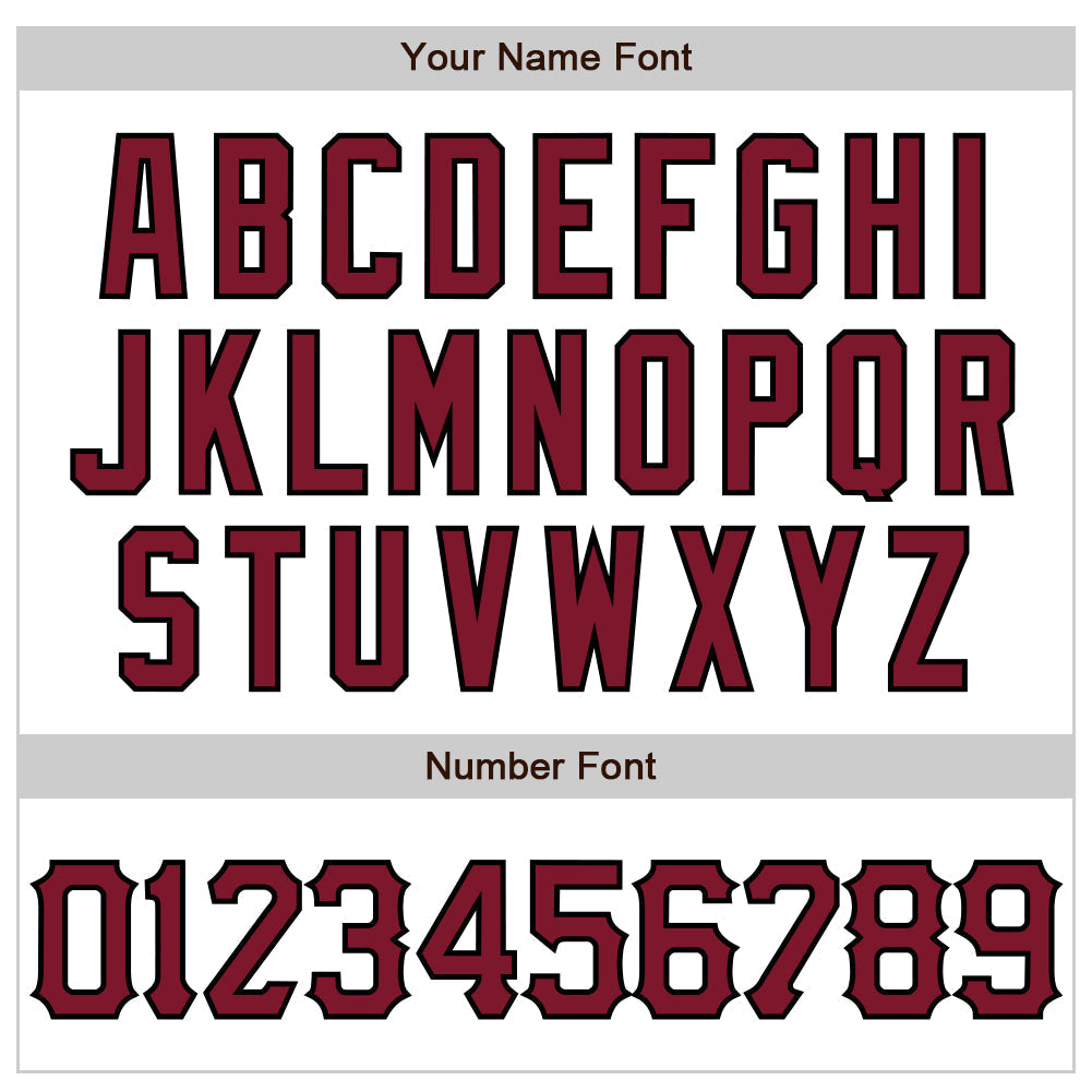 Custom White Crimson-Black 3D Pattern Design Abstract Sharp Shape Authentic Baseball Jersey baseball jersey product view 5