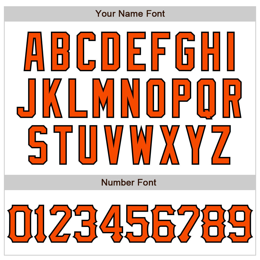 Custom White Orange-Black 3D Pattern Design Abstract Splash Authentic Baseball Jersey baseball jersey product view 5
