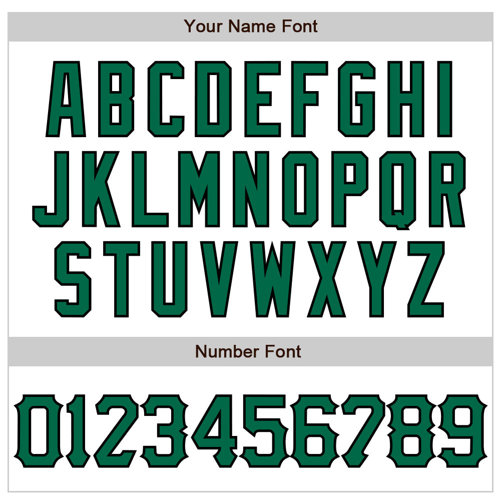 Custom White Kelly Green-Black 3D Pattern Design Abstract Splash Authentic Baseball Jersey baseball jersey product view 5