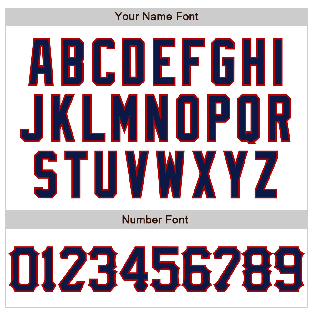 Custom White Navy-Red 3D Pattern Design Abstract Splash Authentic Baseball Jersey baseball jersey product view 5