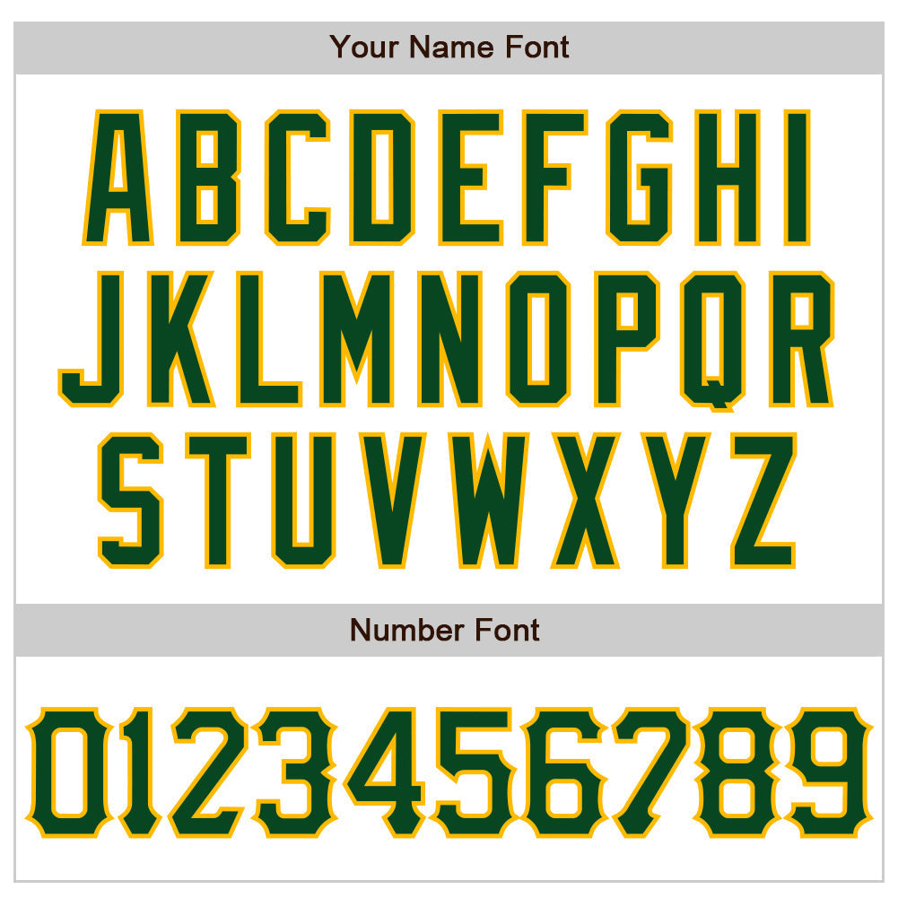 Custom White Green-Gold 3D Pattern Design Abstract Splash Authentic Baseball Jersey baseball jersey product view 5