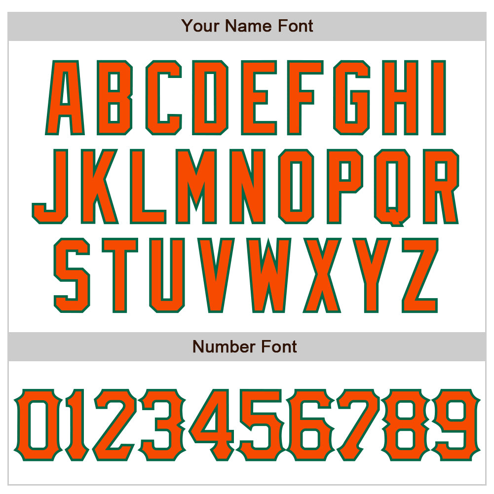 Custom White Orange-Kelly Green 3D Pattern Design Abstract Splash Authentic Baseball Jersey baseball jersey product view 5