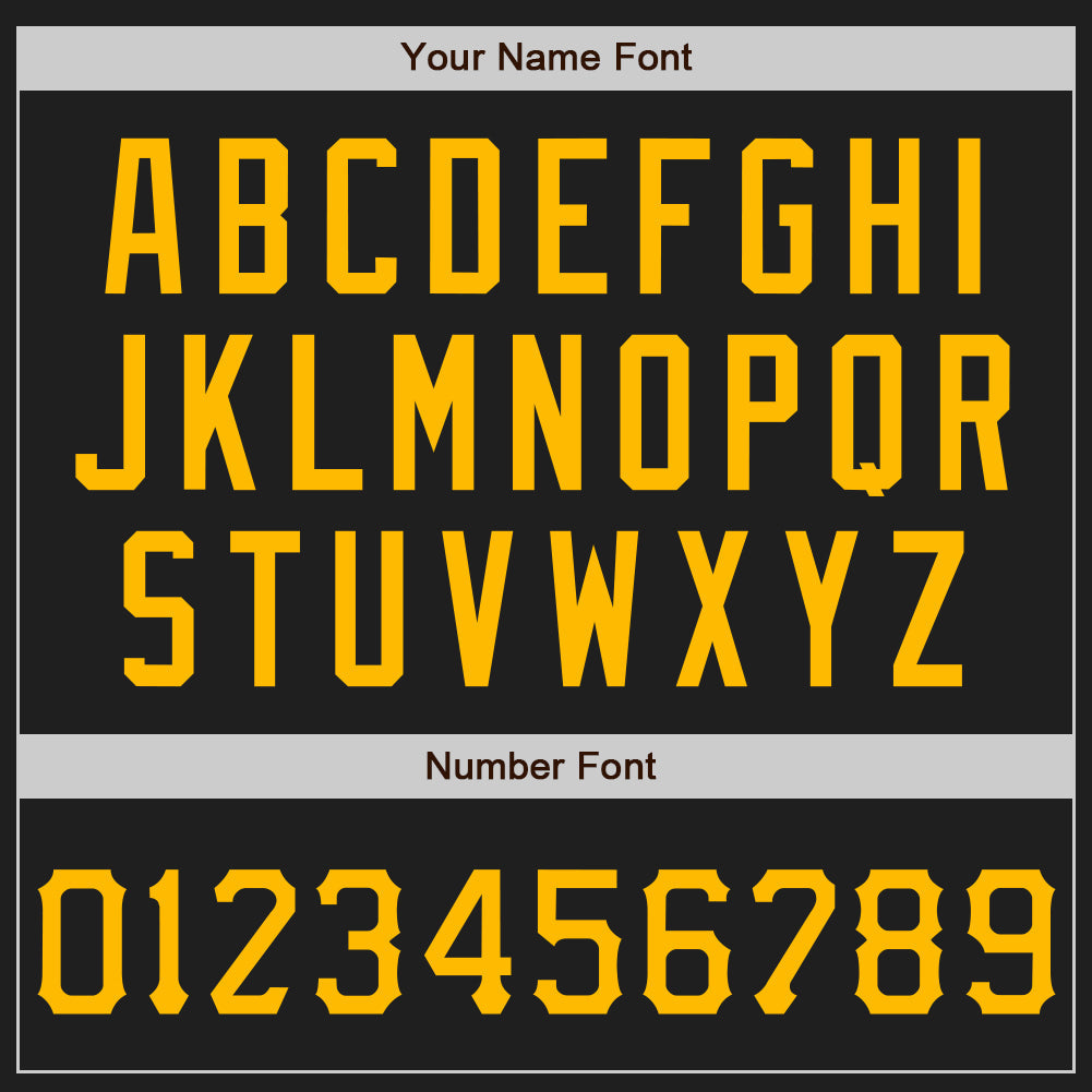 Custom Graffiti Pattern Gold-Black 3D Scratch Authentic Baseball Jersey baseball jersey product view 5
