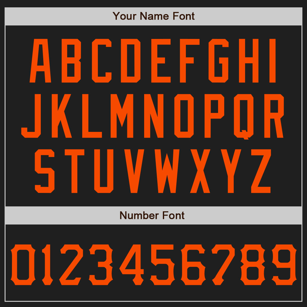 Custom Graffiti Pattern Orange-Black 3D Scratch Authentic Baseball Jersey baseball jersey product view 5