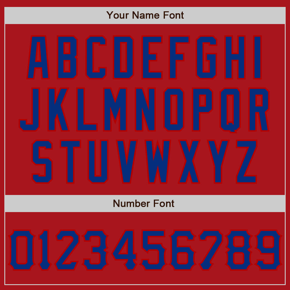 Custom Graffiti Pattern Royal-Red 3D Scratch Authentic Baseball Jersey baseball jersey product view 5