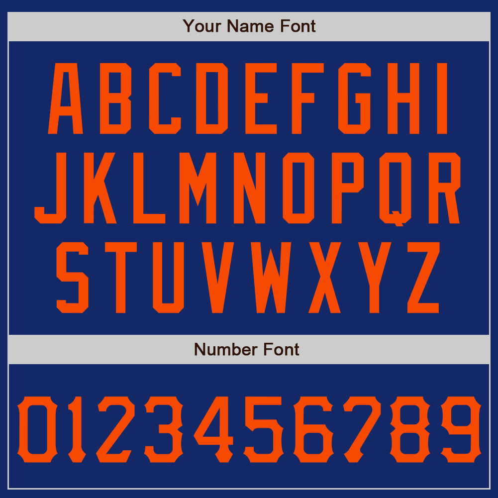 Custom Graffiti Pattern Orange-Royal 3D Scratch Authentic Baseball Jersey baseball jersey product view 5