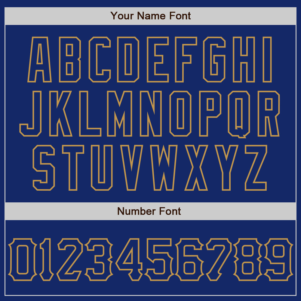 Custom Graffiti Pattern Royal-Old Gold 3D Scratch Authentic Baseball Jersey baseball jersey product view 5