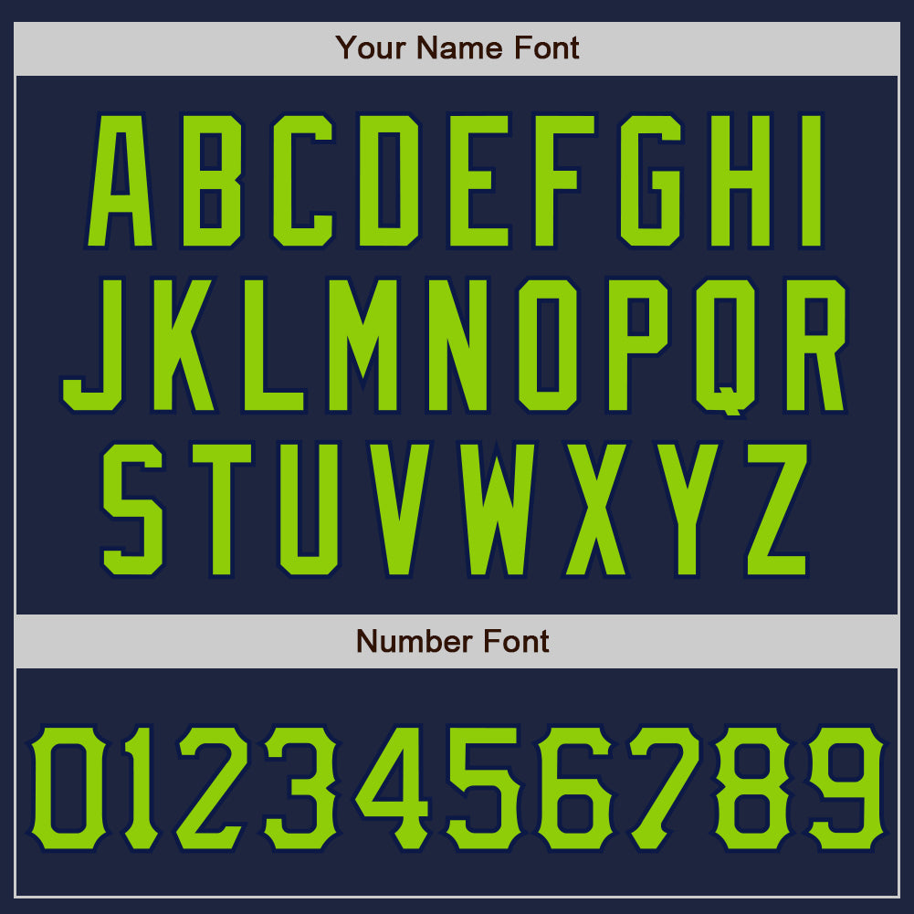 Custom Graffiti Pattern Neon Green-Navy 3D Scratch Authentic Baseball Jersey baseball jersey product view 5