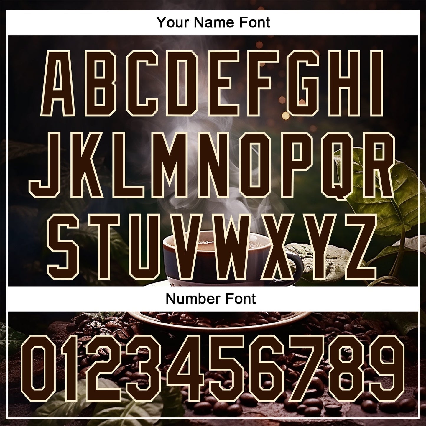 Custom Black Brown Cream 3D Pattern Design International Coffee Day Authentic Baseball Jersey baseball jersey product view 5