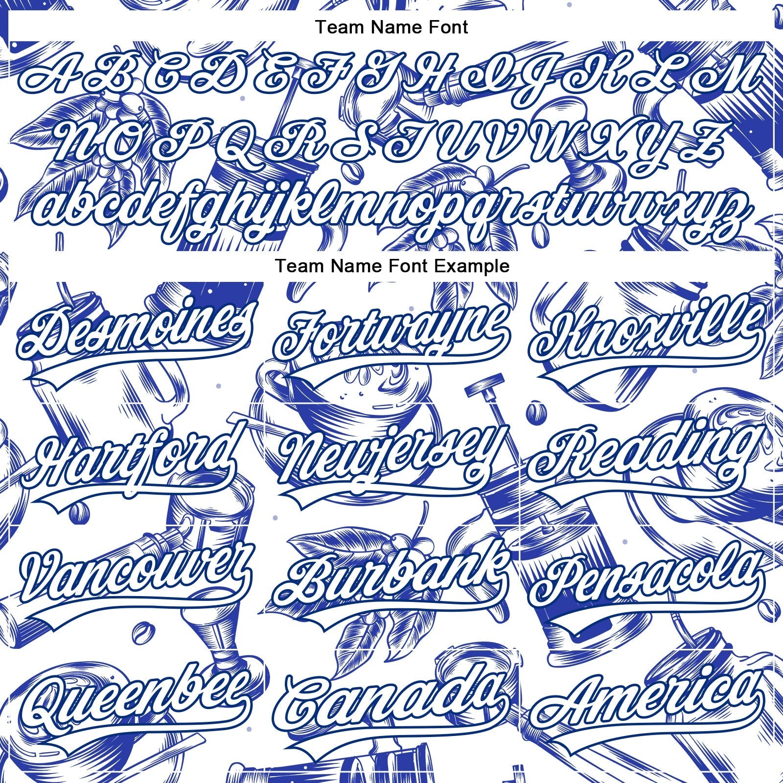 Custom White Royal 3D Pattern Design International Coffee Day Authentic Baseball Jersey baseball jersey product view 4