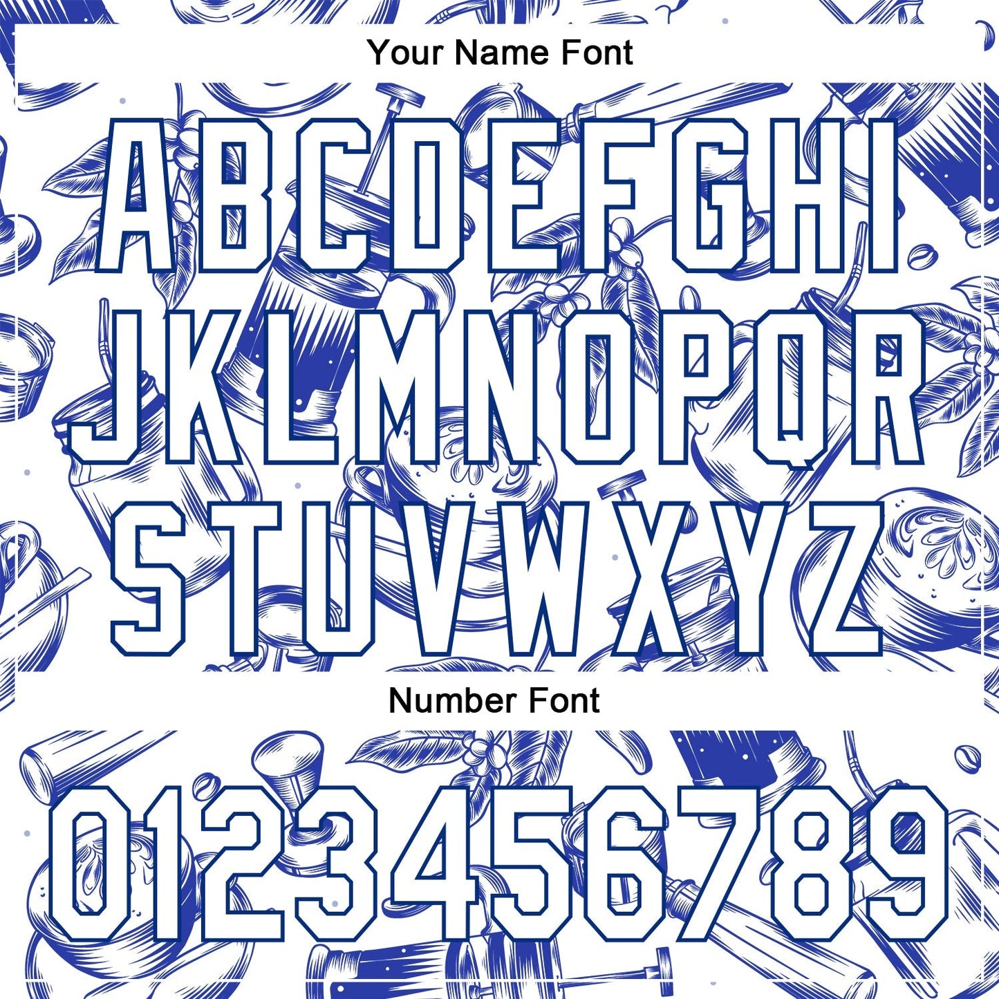 Custom White Royal 3D Pattern Design International Coffee Day Authentic Baseball Jersey baseball jersey product view 5