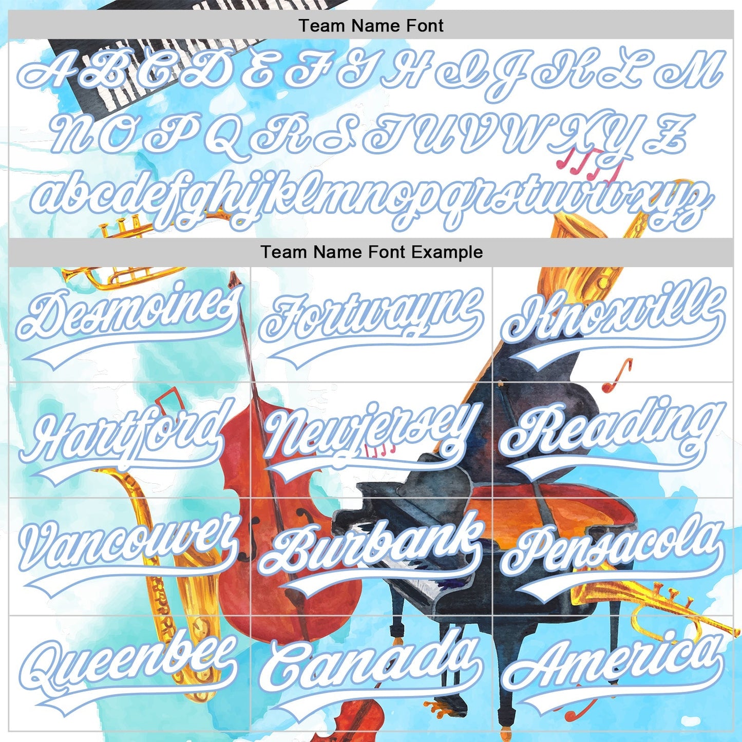Custom White Light Blue 3D Pattern Design Music Festival Authentic Baseball Jersey baseball jersey product view 4