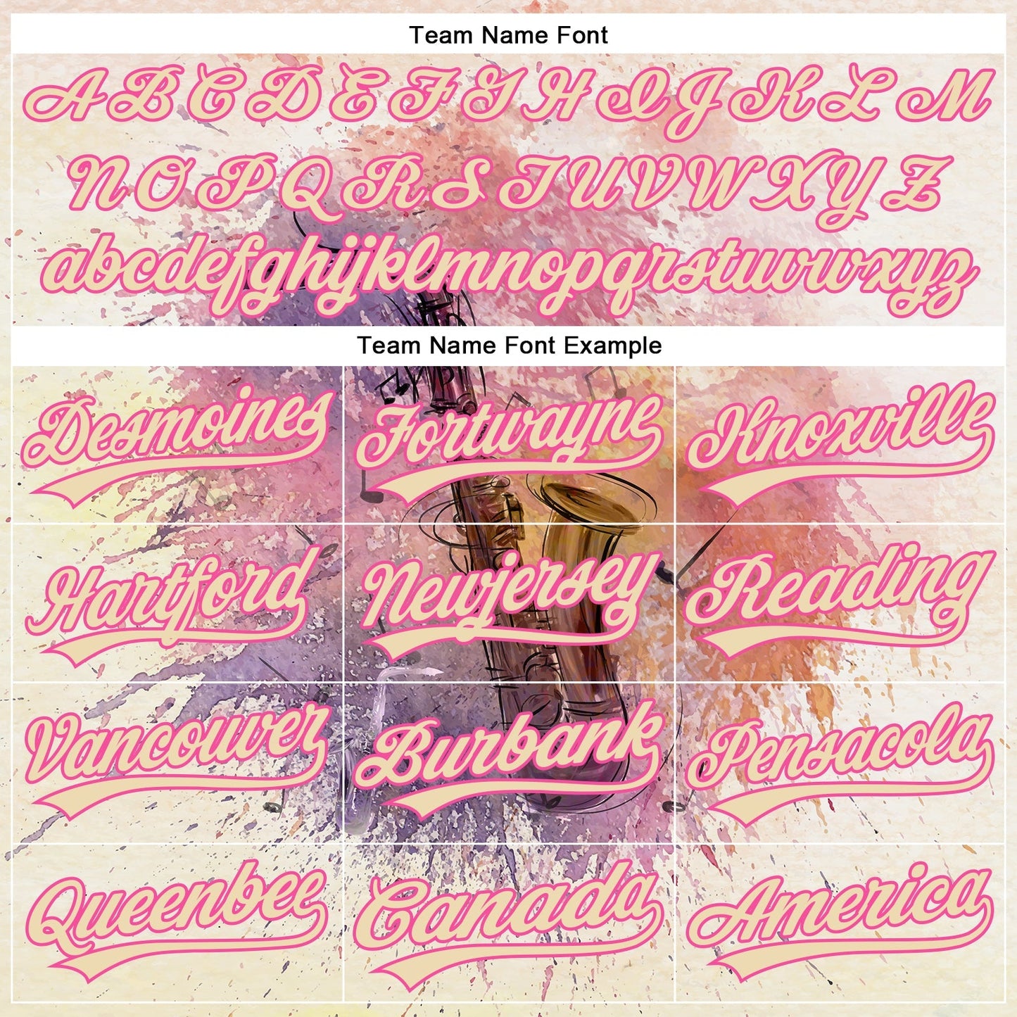 Custom City Cream Pink 3D Pattern Design International Jazz Day Authentic Baseball Jersey baseball jersey product view 4