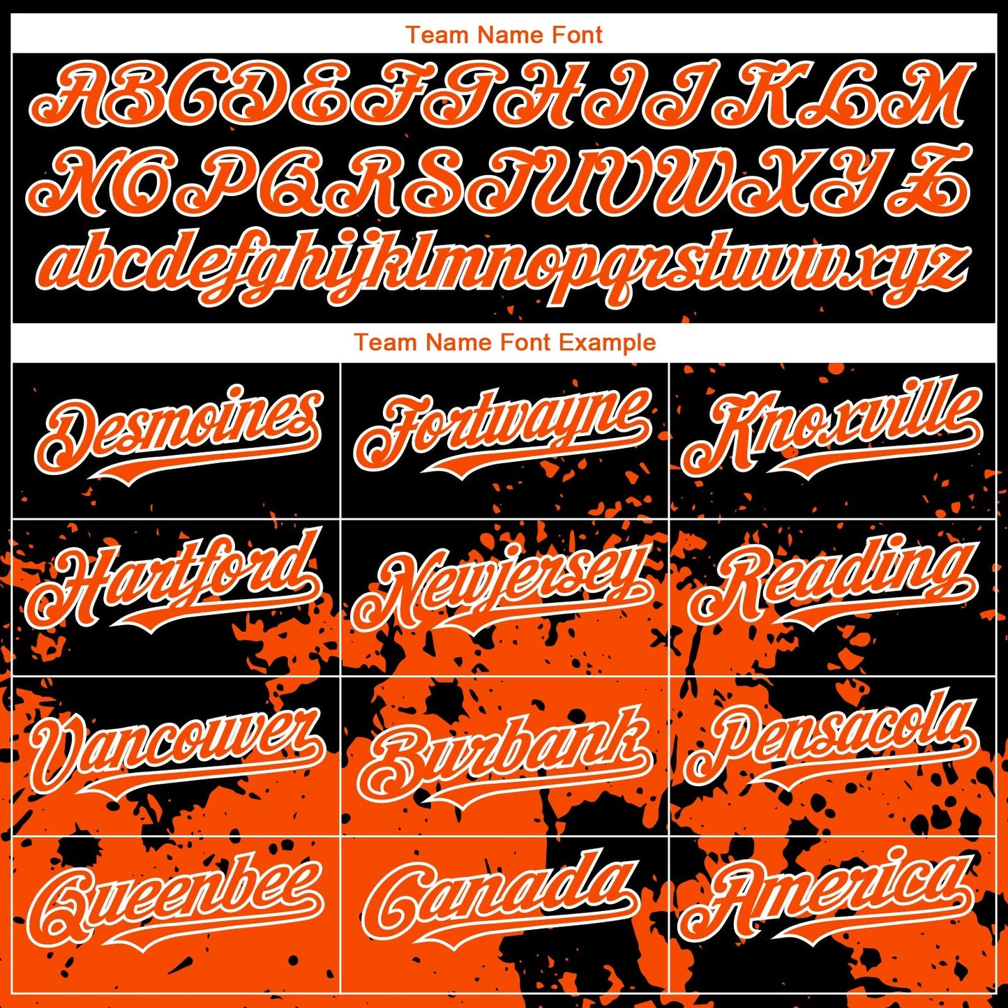 Custom Black Orange-White 3D Pattern Design Abstract Splash Grunge Art Authentic Baseball Jersey baseball jersey product view 4