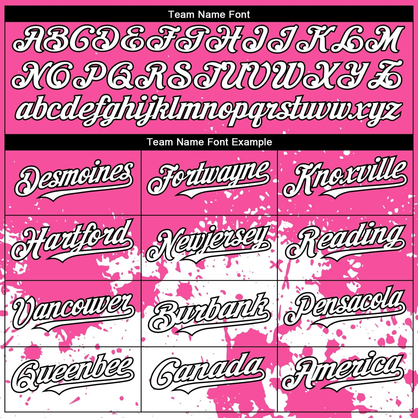 Custom Pink White-Black 3D Pattern Design Abstract Splash Grunge Art Authentic Baseball Jersey baseball jersey product view 4