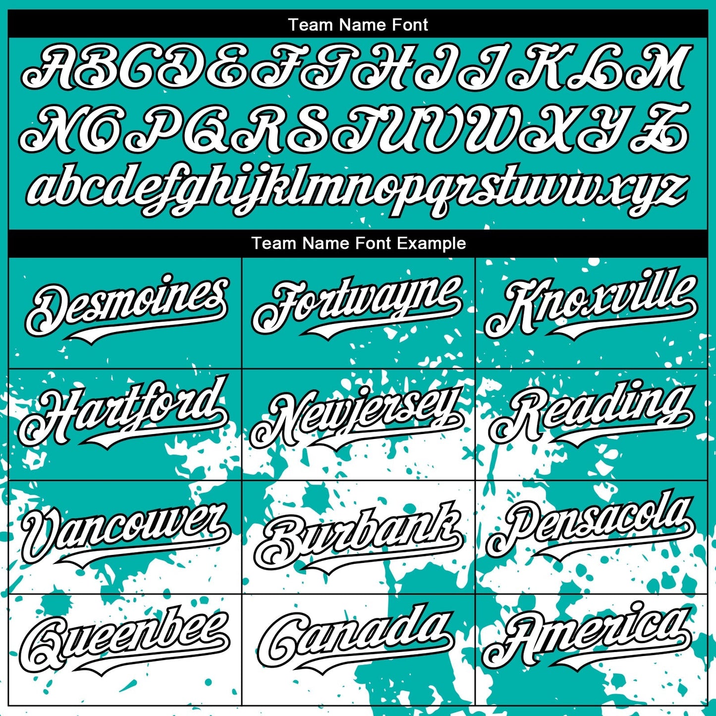 Custom Aqua White-Black 3D Pattern Design Abstract Splash Grunge Art Authentic Baseball Jersey baseball jersey product view 4
