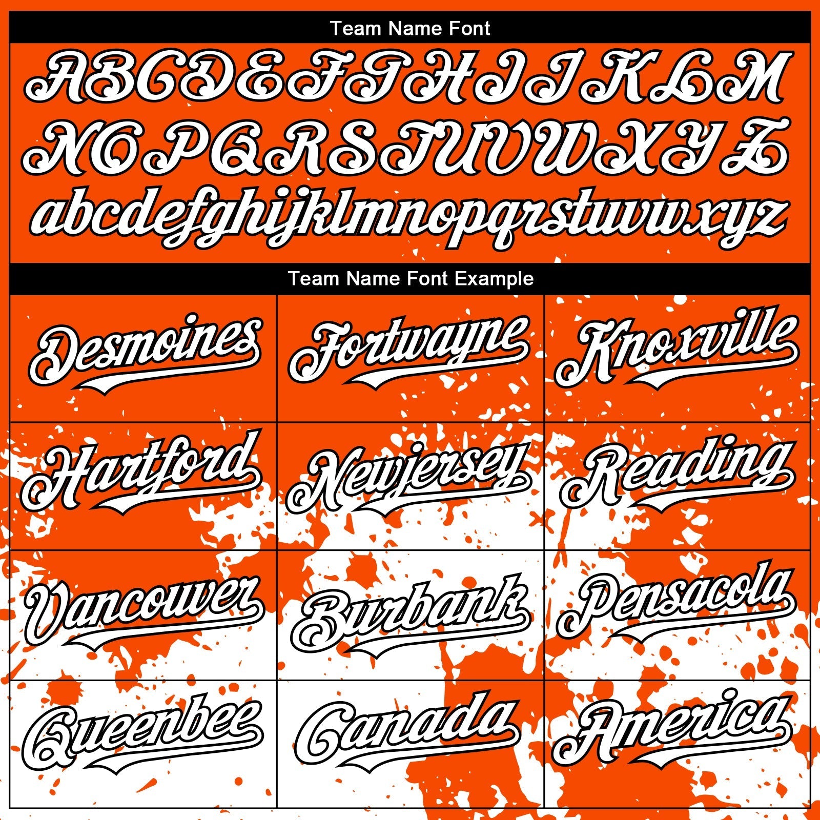 Custom Orange White-Black 3D Pattern Design Abstract Splash Grunge Art Authentic Baseball Jersey baseball jersey product view 4