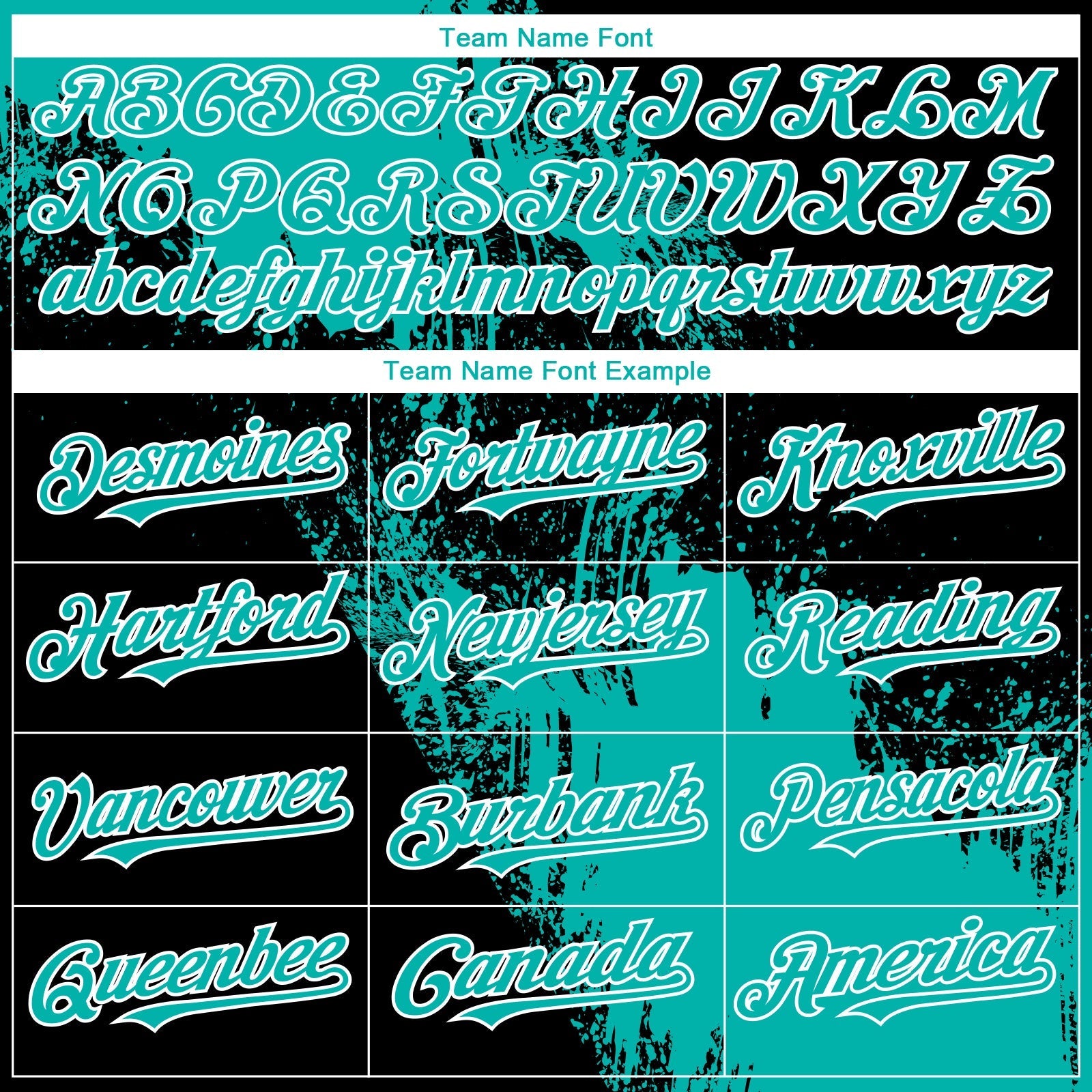 Custom Black Aqua-White 3D Pattern Design Abstract Brush Stroke Authentic Baseball Jersey baseball jersey product view 4