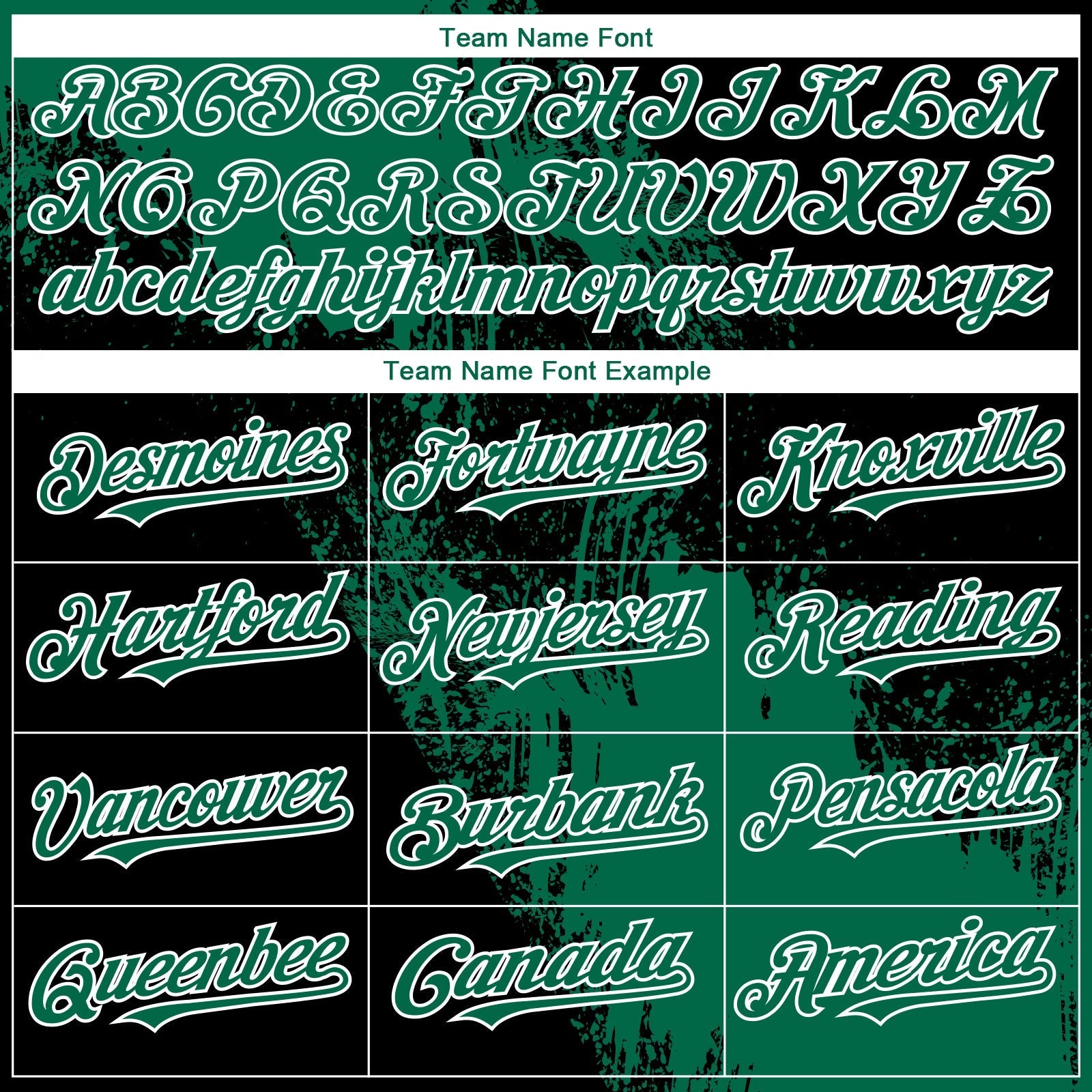 Custom Black Kelly Green-White 3D Pattern Design Abstract Brush Stroke Authentic Baseball Jersey baseball jersey product view 4