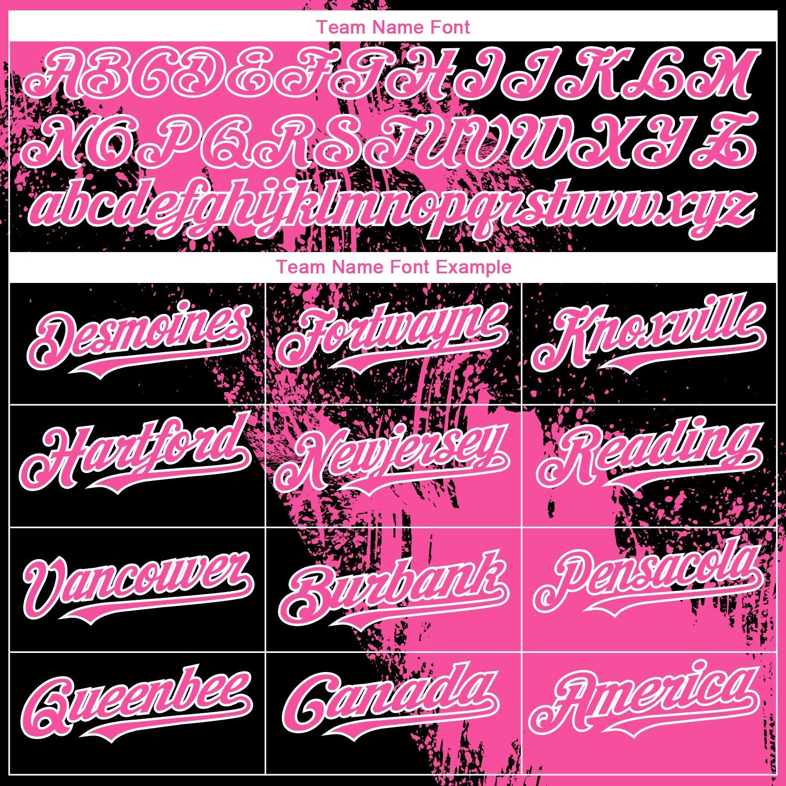 Custom Black Pink-White 3D Pattern Design Abstract Brush Stroke Authentic Baseball Jersey baseball jersey product view 4