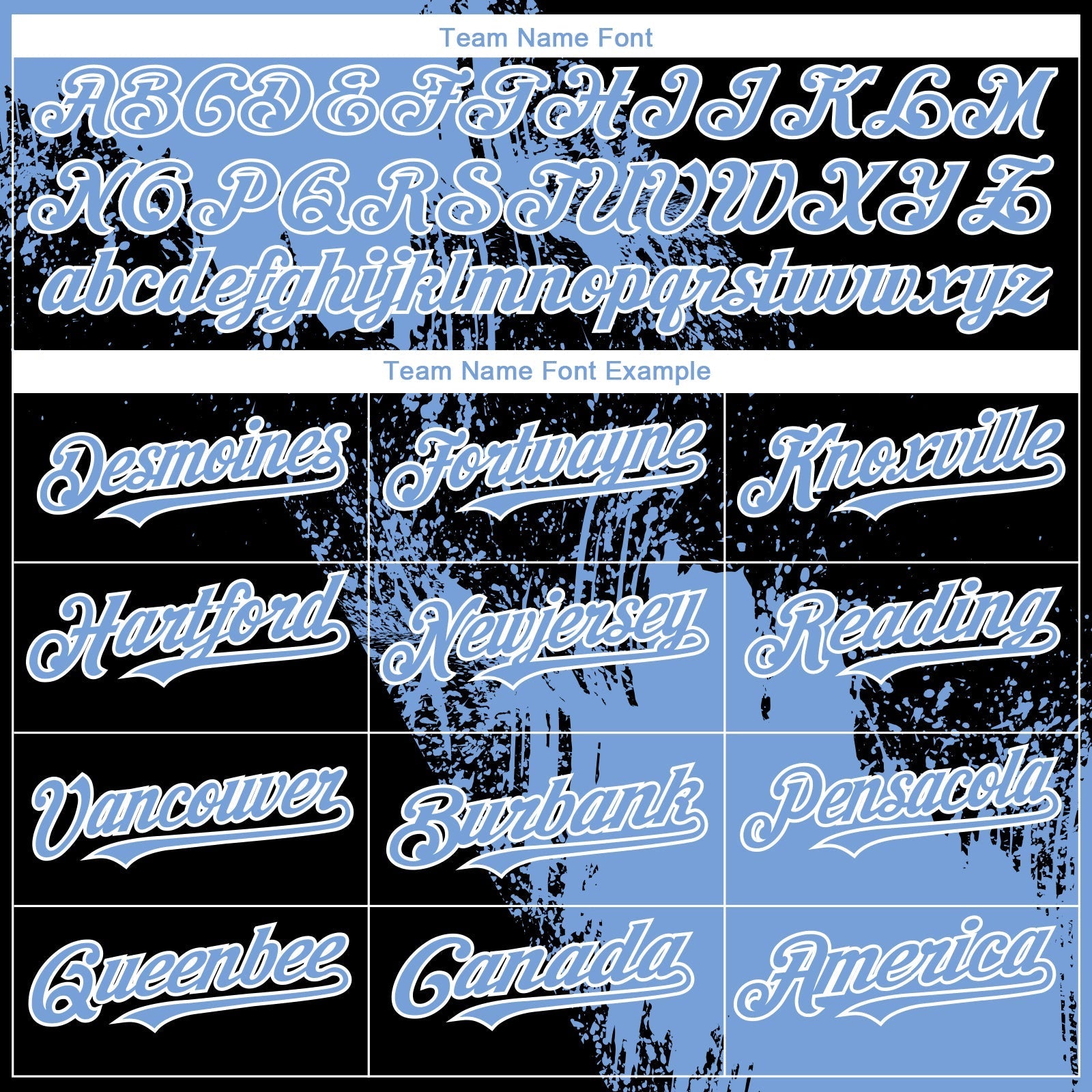 Custom Black Light Blue-White 3D Pattern Design Abstract Brush Stroke Authentic Baseball Jersey baseball jersey product view 4