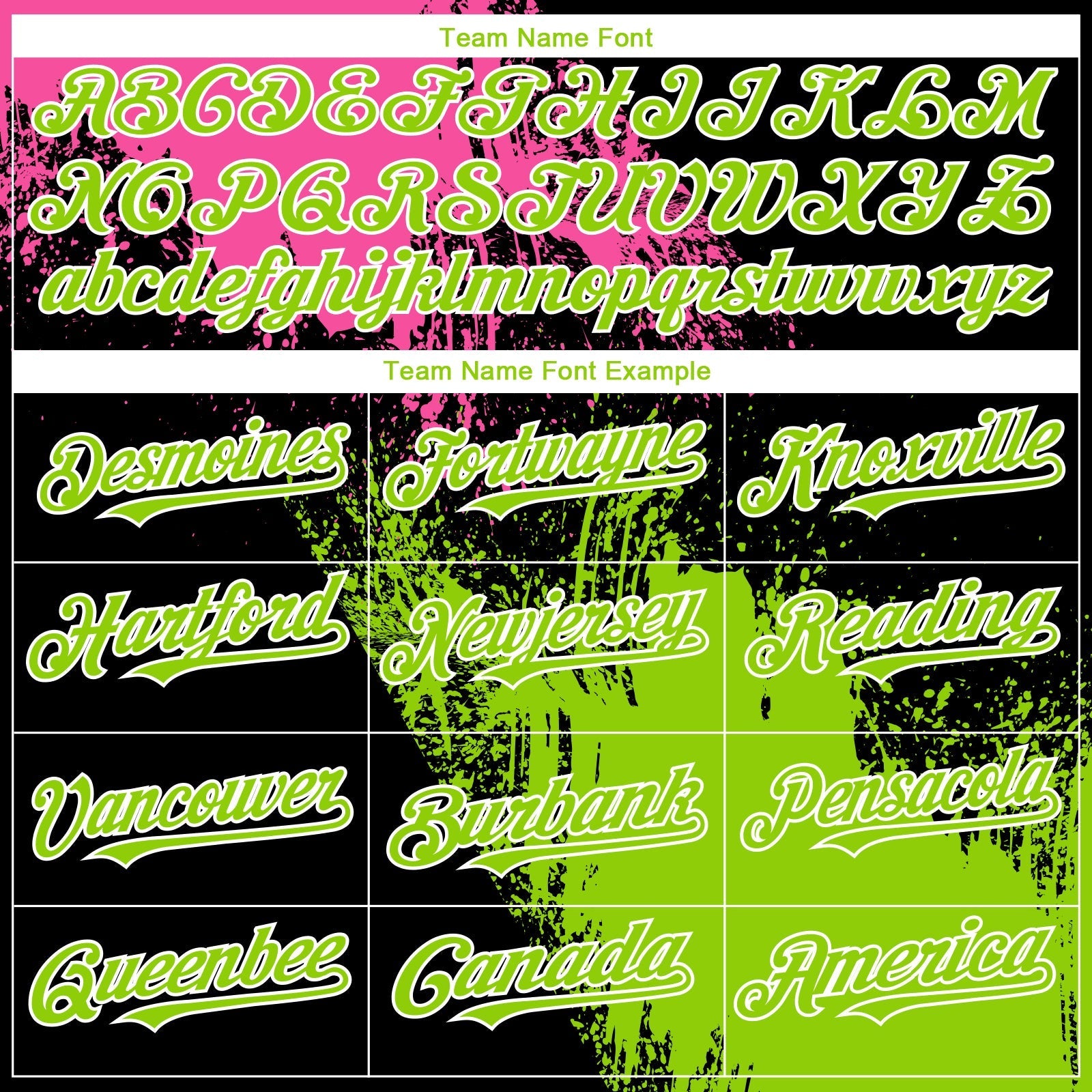 Custom Black Neon Green-Pink 3D Pattern Design Abstract Brush Stroke Authentic Baseball Jersey baseball jersey product view 4
