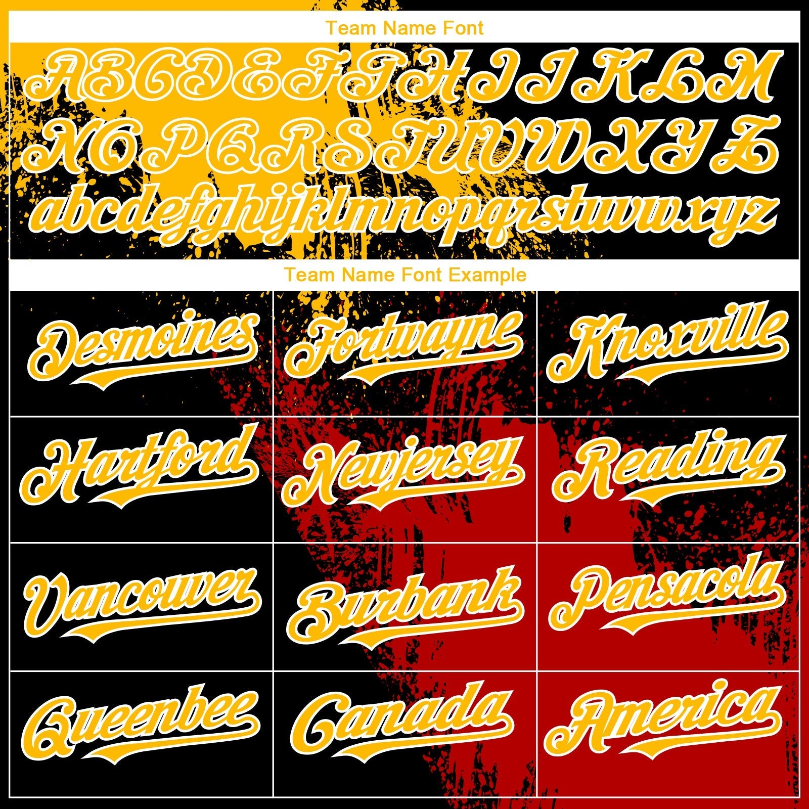 Custom Black Gold-Red 3D Pattern Design Abstract Brush Stroke Authentic Baseball Jersey baseball jersey product view 4
