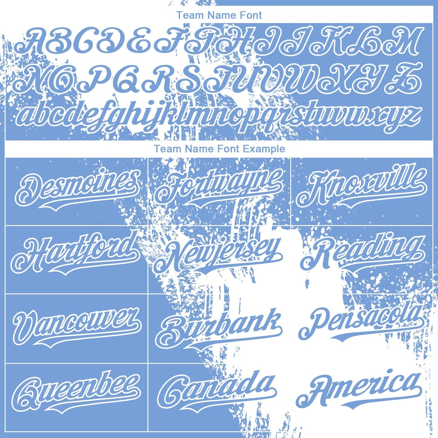 Custom Light Blue White 3D Pattern Design Abstract Brush Stroke Authentic Baseball Jersey baseball jersey product view 4